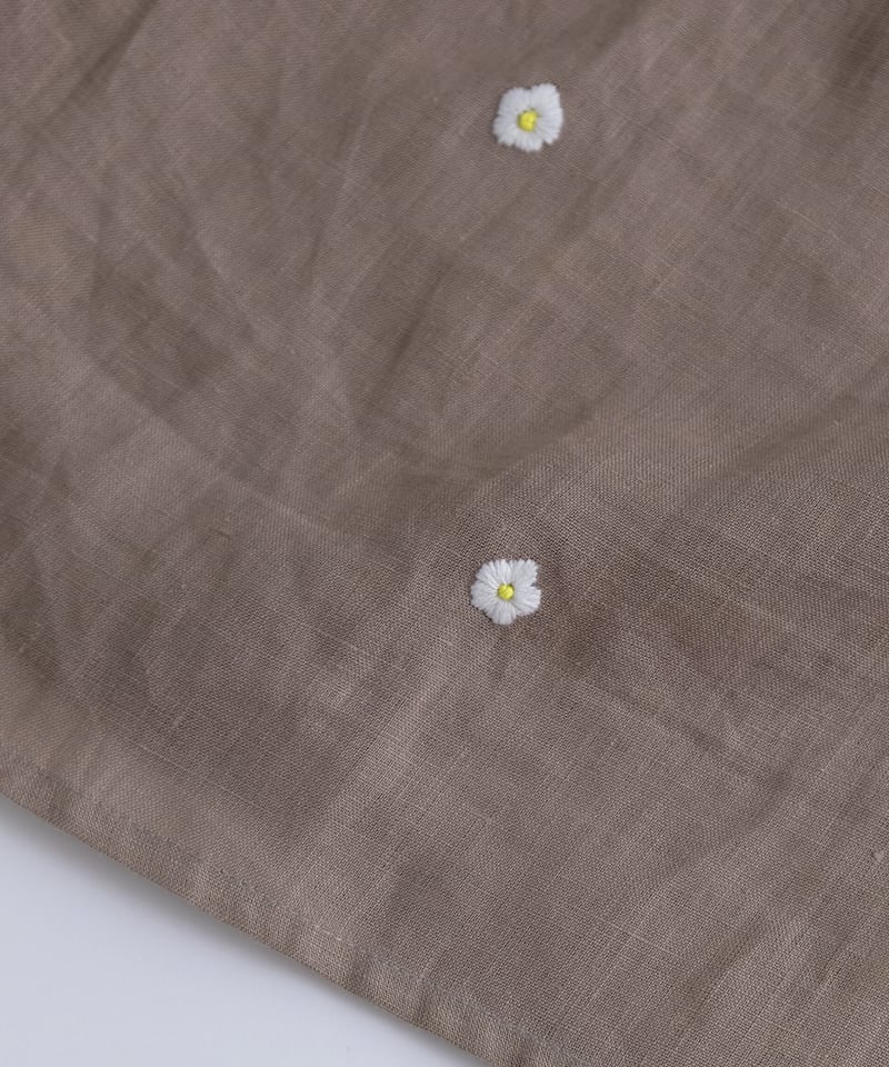 あり刺繍Singリネンワイドパンツ | kapuwa 