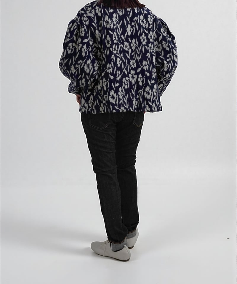 手織りジャガードフラワージャケット | kapuwa