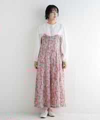 【SALE】townコットンサテンサロペット