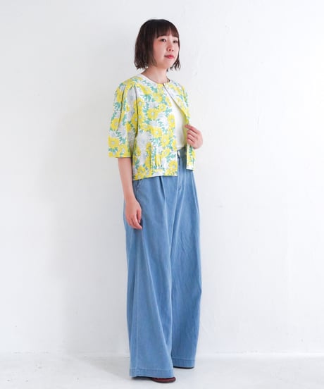 デニムワイドパンツ
