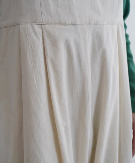細コーデュロイサロペット