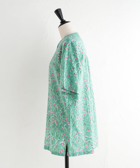 Branchコットンカディバンドカラーシャツ