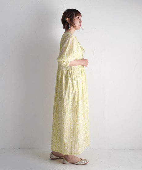 Cloth コットンカディワンピース