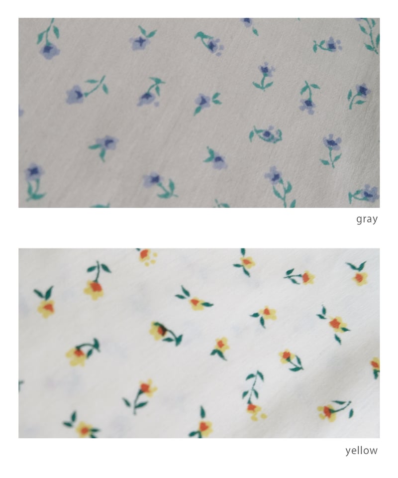 mini flower コットンサテンワンピース | kapuwa