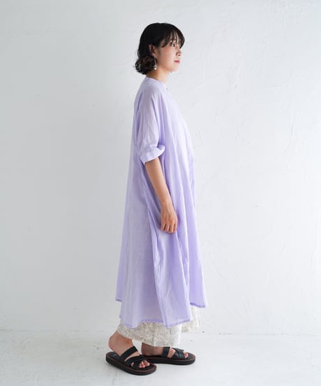モスリンカディシャツワンピース