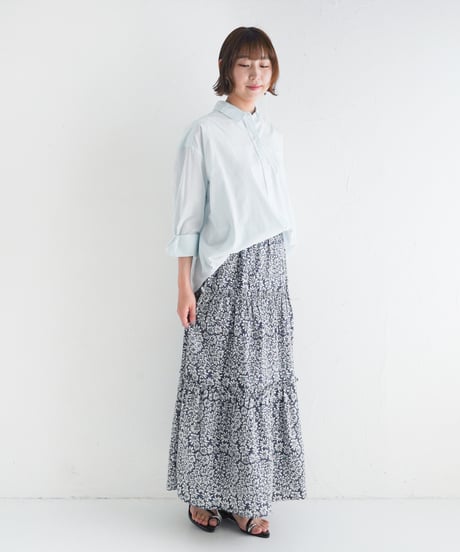 コットンボイルオーバーブラウス