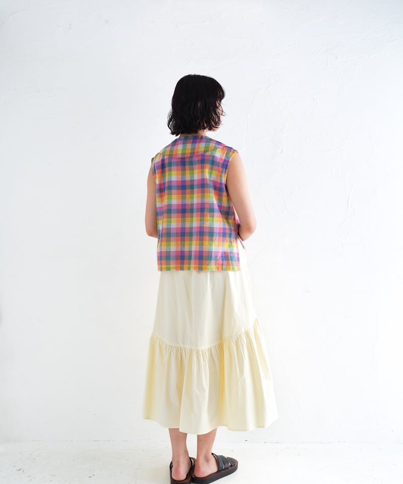 カディブロックチェックブラウス | kapuwa