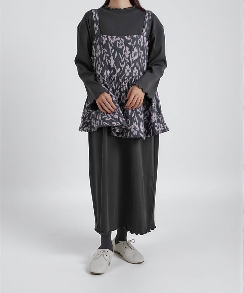 手織りジャガードフラワーキャミ | kapuwa