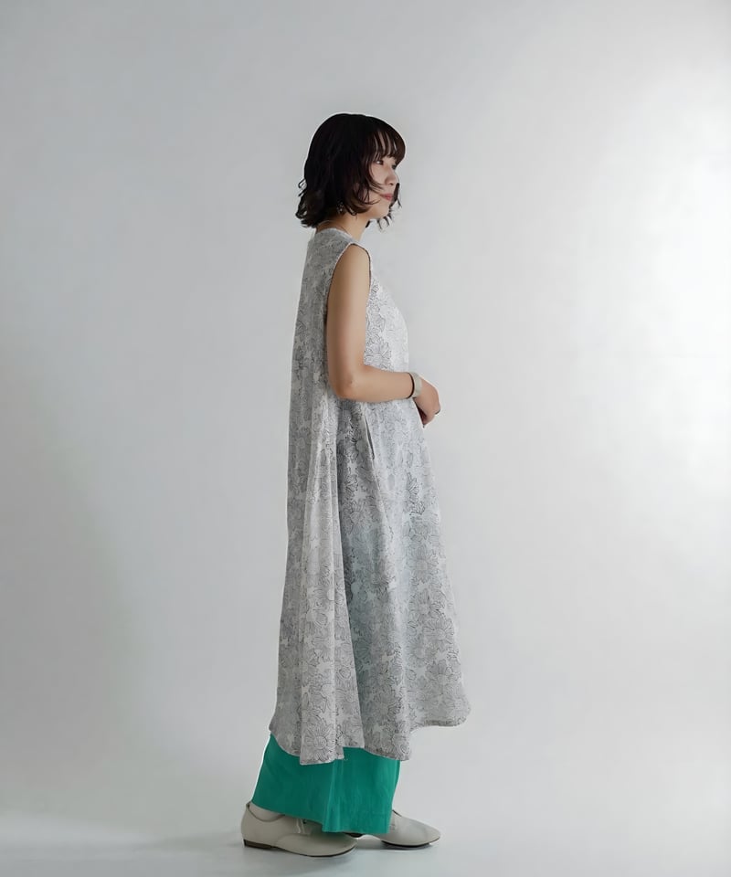Curensology カディコットンワンピース美品 SALE】 Nature is me カディコットン スリットワンピース