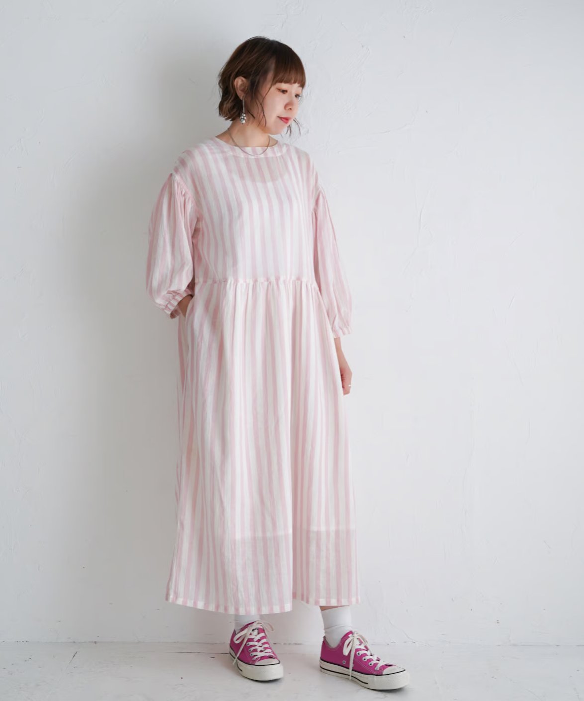 カディワンピース / モスリンストライプ | kapuwa