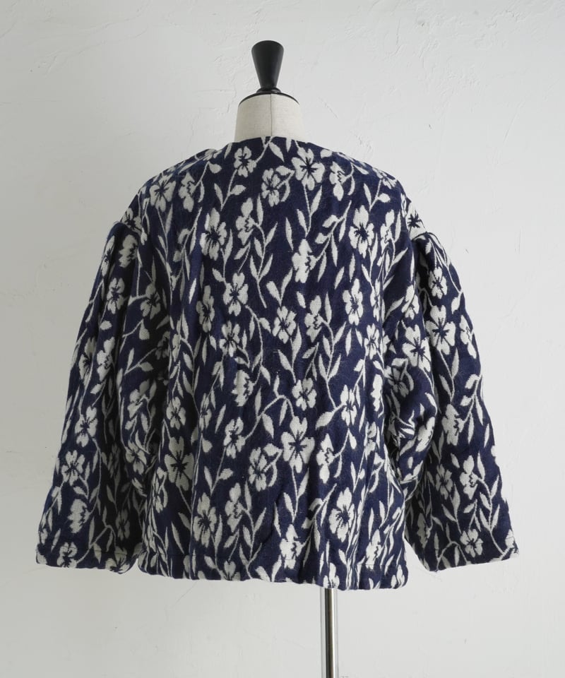 手織りジャガードフラワージャケット | kapuwa