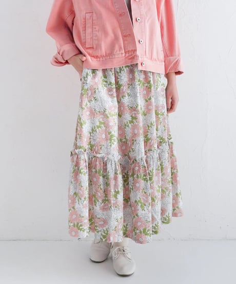 Margaretコットンカディ一段スカート