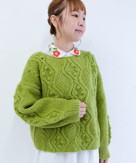 アリ刺繍Singリネンシャツ