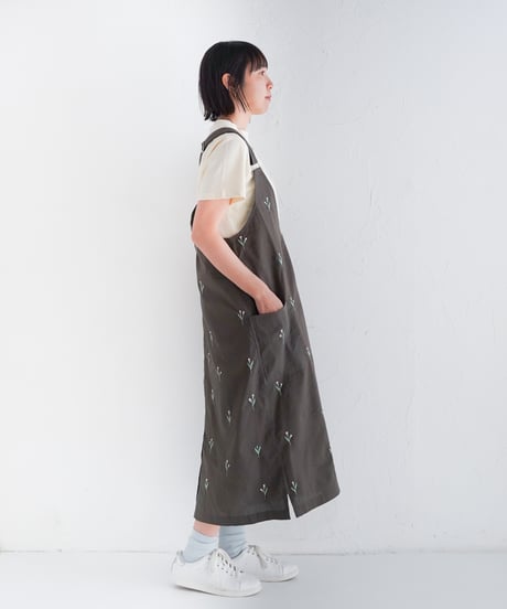 あり刺繍uraraサロペスカート