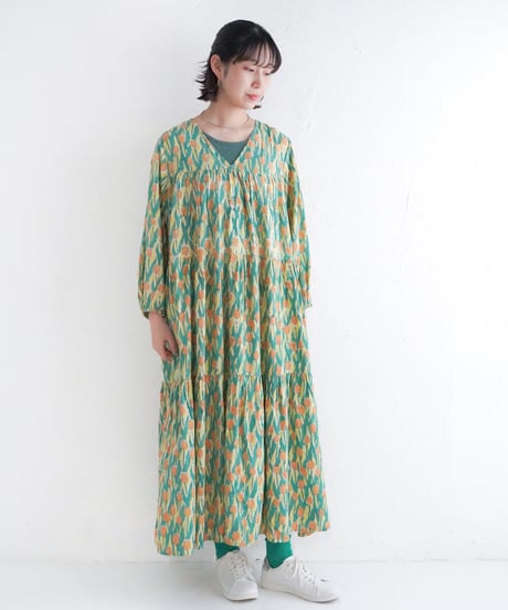 レーヨンモダールTulipワンピース