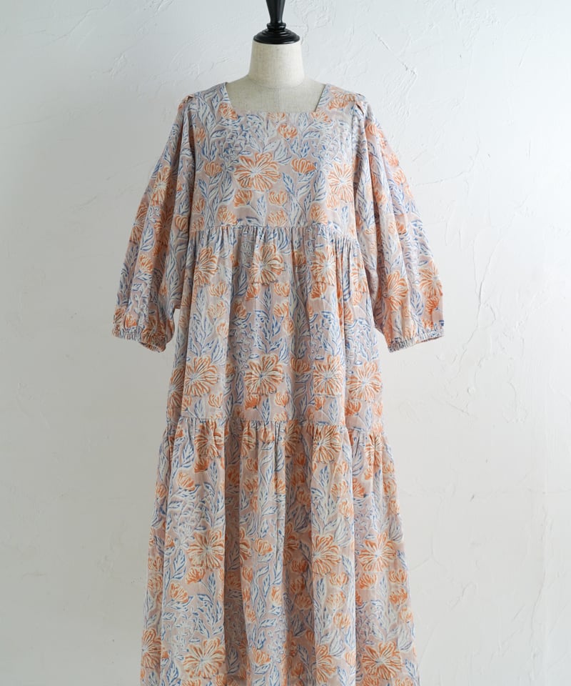 Floral コーデュロイワンピース | kapuwa