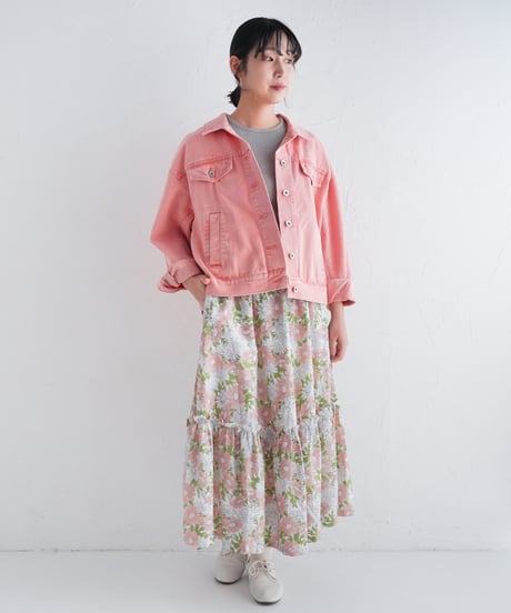 Margaretコットンカディ一段スカート