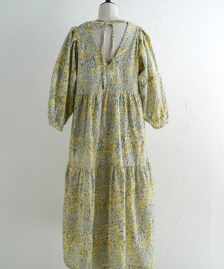 Floral コーデュロイワンピース