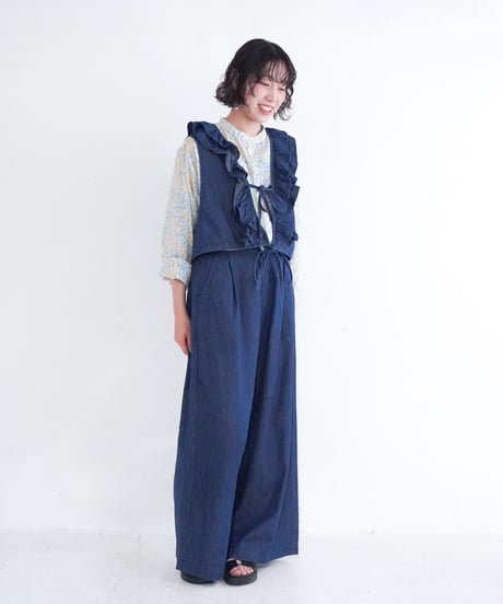 デニムワイドパンツ