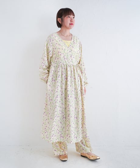 Branchコットンカディカシュクールワンピース