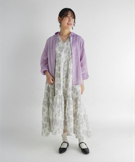 新品タグ付きKapuwa カディ花柄ワンピース Dreamコットンカディワンピース | kapuwa