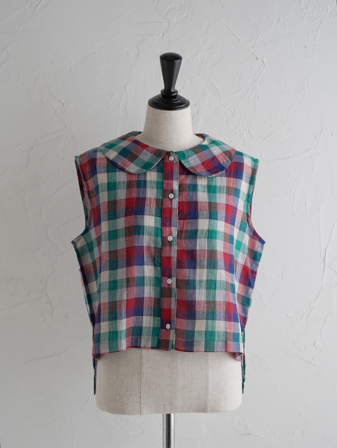 カディブロックチェックブラウス | kapuwa