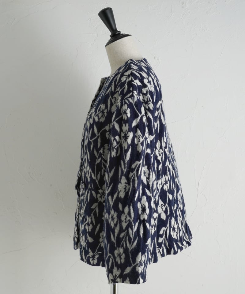 手織りジャガードフラワージャケット | kapuwa