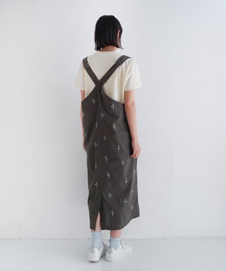 あり刺繍uraraサロペスカート