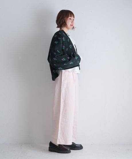 アリ刺繍コーデュロイジャケット