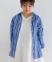 あり刺繍Singリネンシャツ(長袖） | kapuwa