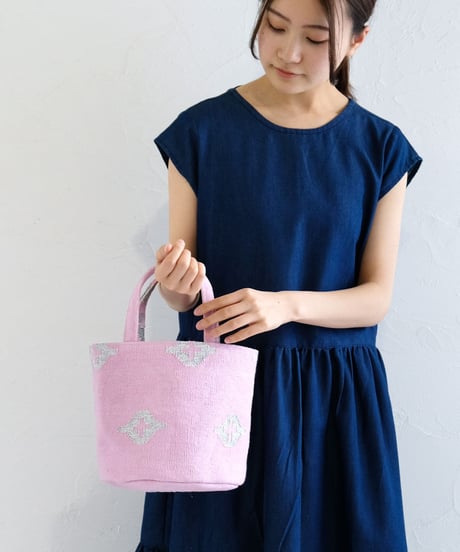 手織りダリーBAG　ラウンド