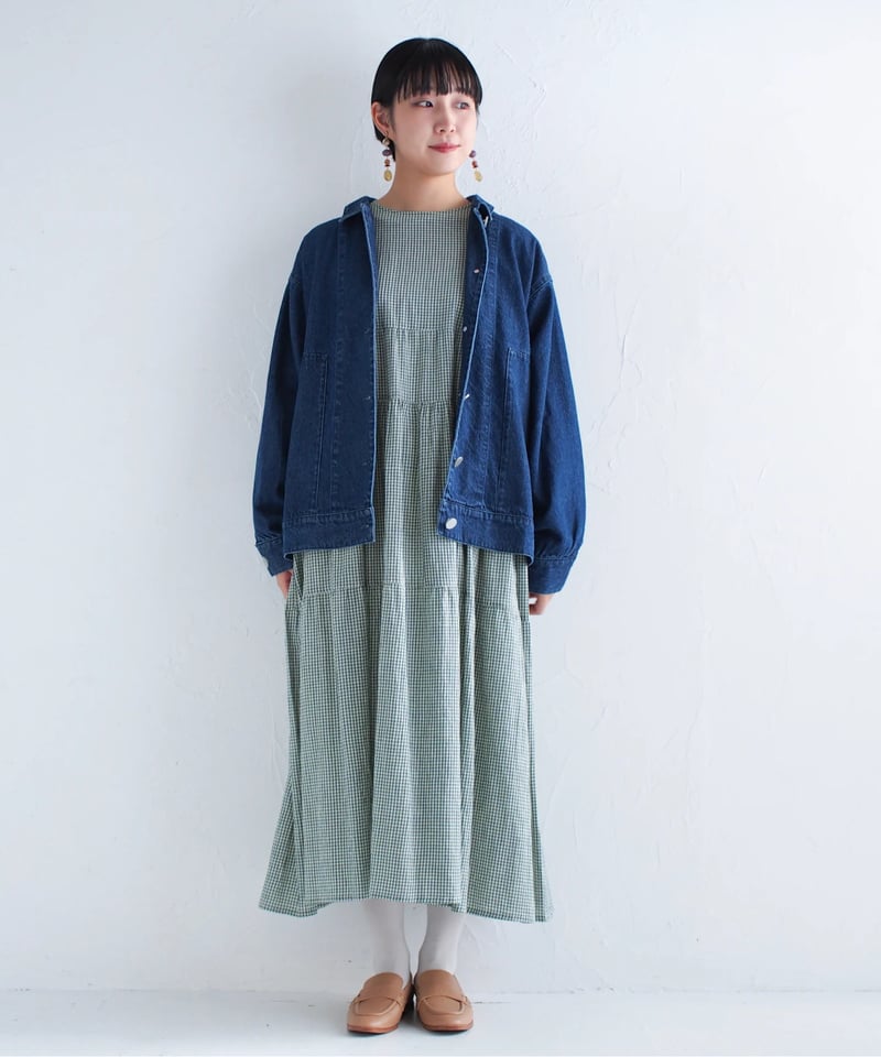 極美品♡イデアルーチェ コットンティアードワンピース ギンガム 2way リボン 極美品♡イデアルーチェ コットンティアードワンピース ギンガム