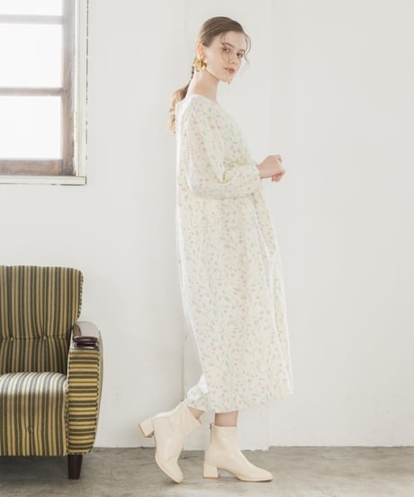 Branchコットンカディカシュクールワンピース
