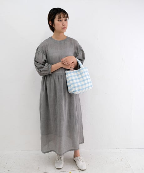手織りビッグチェックバッグ