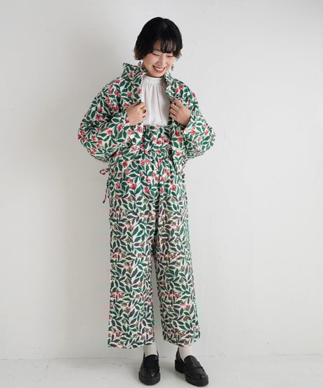 PURE コットンモス吊りパンツ