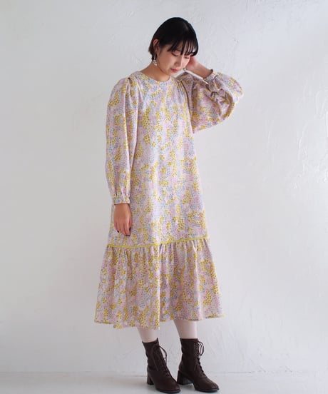 blossomコットンコーデュロイワンピース