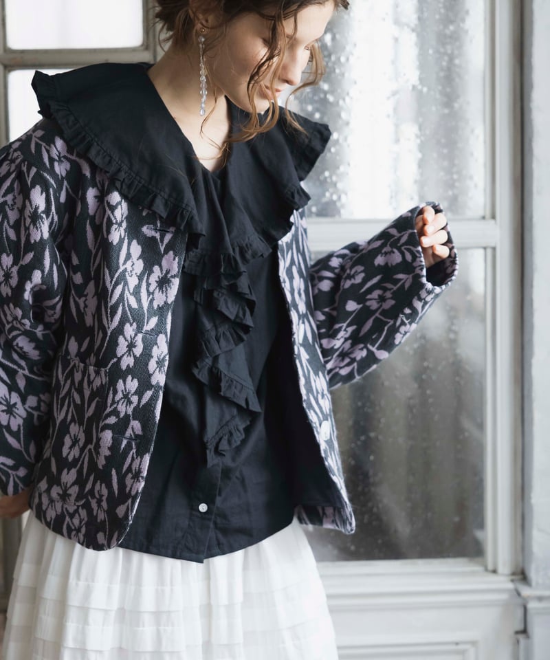 手織りジャガードフラワージャケット | kapuwa 手織りジャガードフラワージャケット | kapuwa