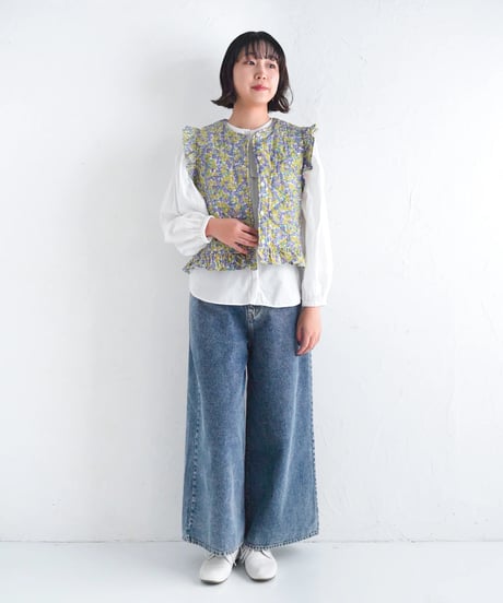 ワイドデニムパンツ