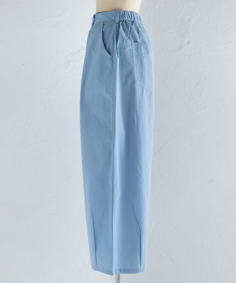 コットンポプリンワイドパンツ