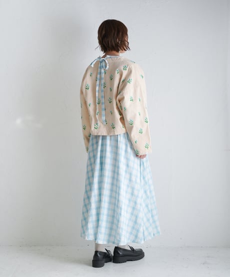 アリ刺繍コーデュロイジャケット