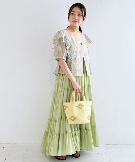 手織りダリーBAG　ラウンド