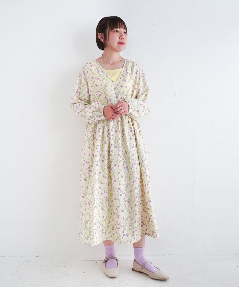 ふんわりインド製 ルクツル カシュクールワンピース コットンカーディガン ルクツルのカシュクール ークリア ホワイトー スラブ | ONABAKE97