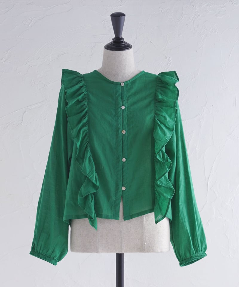 カディモスリンフリルブラウス | kapuwa