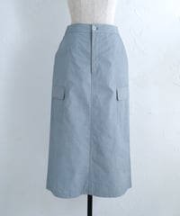 コットンポプリンストレートスカート