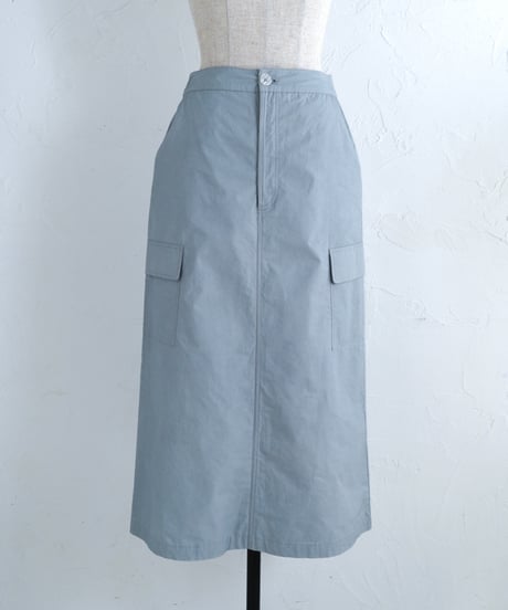 コットンポプリンストレートスカート
