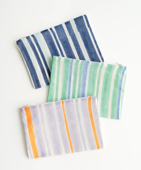 Mix stripe ポーチM