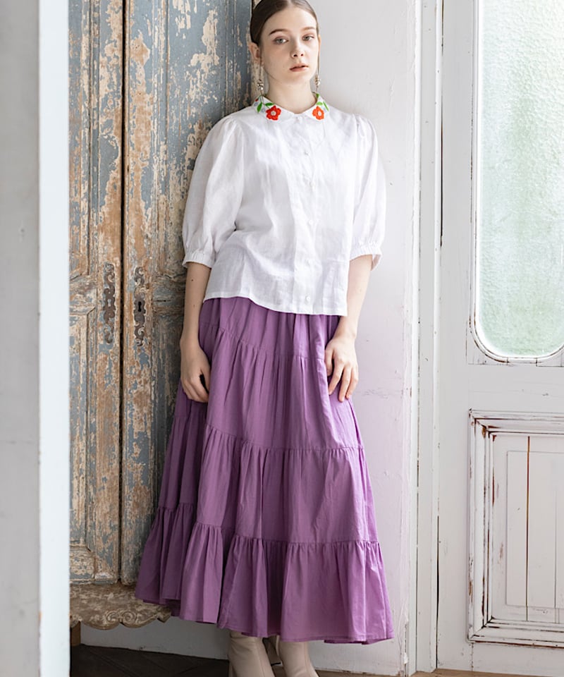 kapuwa】刺繍ブラウス