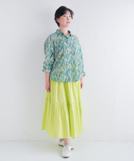 Tulip コットンカディモスリンオーバーブラウス