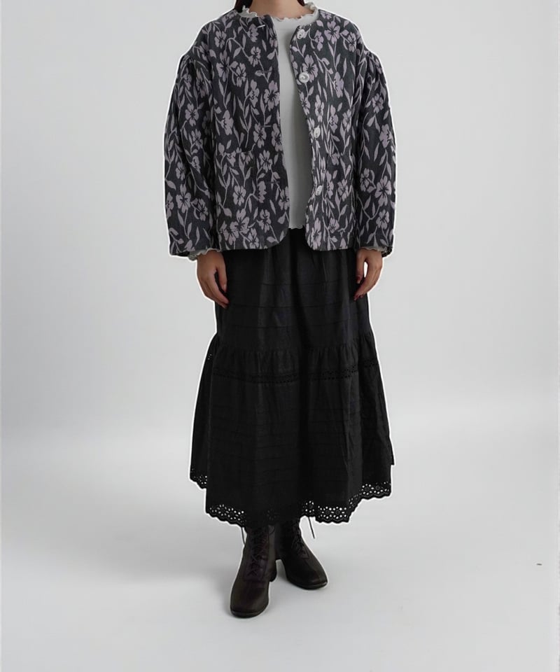 手織りジャガードフラワージャケット | kapuwa