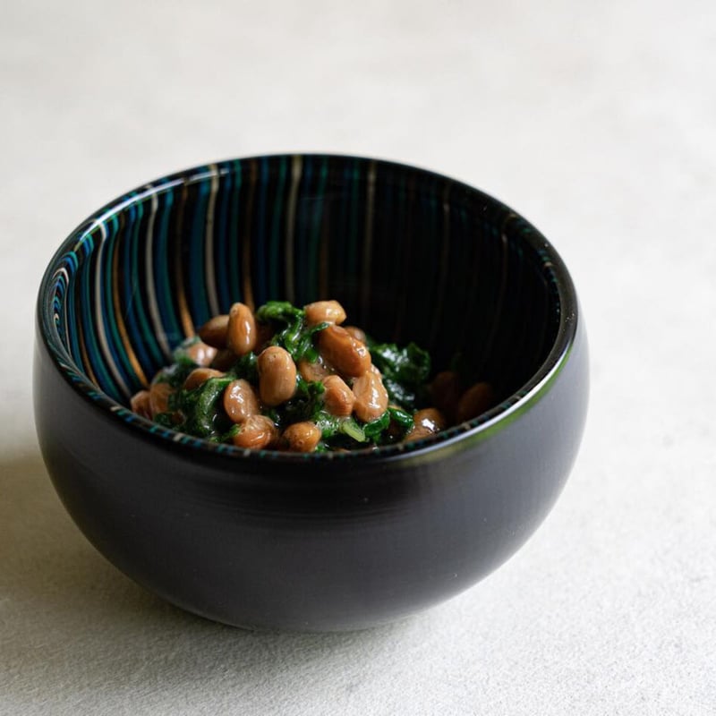 蕾(tsubomi)クリスタルボウル S 黒青 | 丸嘉小坂漆器店 ONLINE 蕾(tsubomi)クリスタルボウル S 黒青 | 丸嘉小坂漆器店 ONLINE